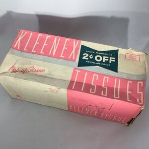 Vintage Pink Kleenex Box Circa 1960